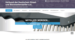 Desktop Screenshot of pinsel-buersten.de