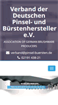 Mobile Screenshot of pinsel-buersten.de